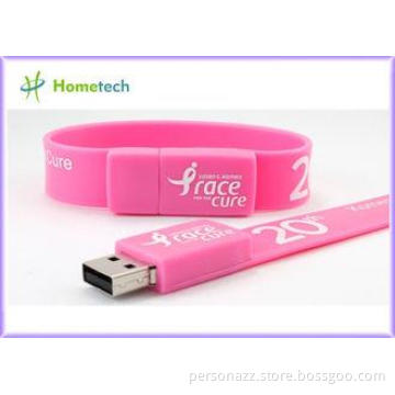 Decorative 1GB 4GB 16GB 32GB Wristband USB 2.0 Flash Drive